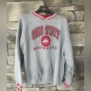 Vintage Ohio State Crewneck Sweatshirt Lee Sport Big Ten Gray XL